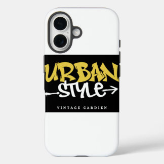 Coque Pour iPhone 16 Housse de téléphone premium imprimée de style urba