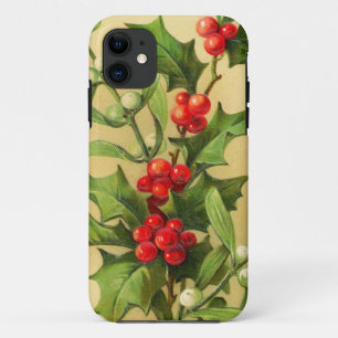 Coque Case-Mate iPhone Houx vintage de Noël