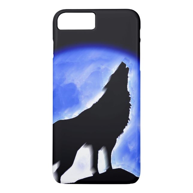 Coques Case-Mate iPhone Howling Grey Wolf à Moon (Dos)
