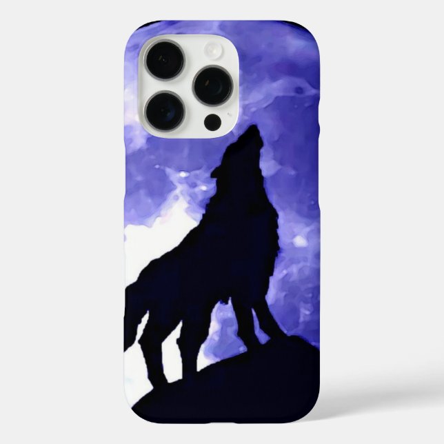 Coques Case-Mate iPhone Howling Wolf & Fullmoon (Verso)