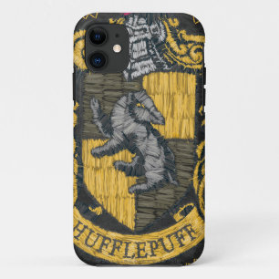 Coque iPhone 11 Hufflepuff Crest détruit