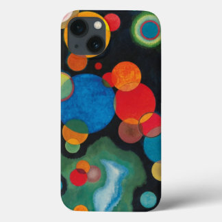 Etui iPhone 13 Huile Abstraite impulsive renforcée sur toile Kand