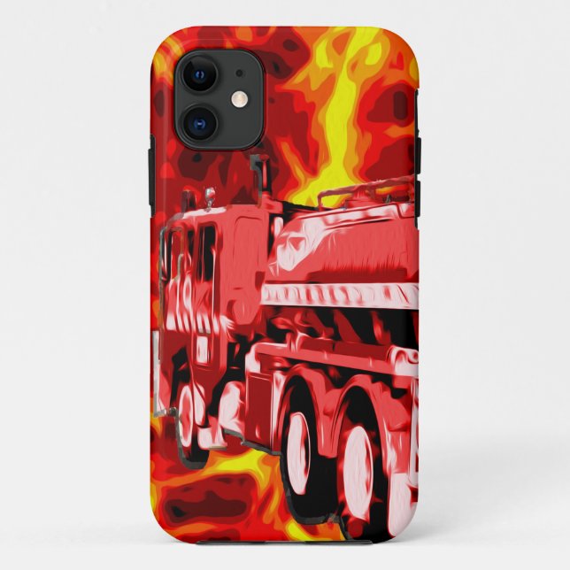 Coques Case-Mate iPhone Huile de moteur à incendie peinte, (Dos)