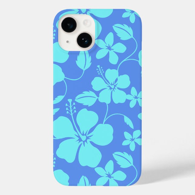 COQUES Case-Mate iPhone HULA HAWAIEN (HIBISCUS) PERVENCHE/TEAL (Verso)