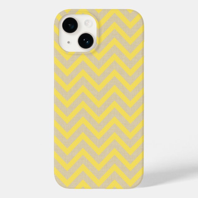 Coques Case-Mate iPhone Humeurs d'épices de moutarde Chevrons (Verso)