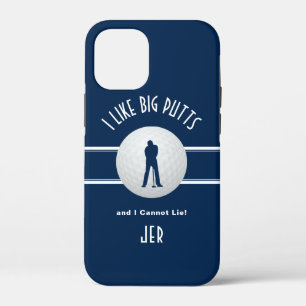 Case-Mate iPhone Case Humour de golfeur Gros putts Golf Amusement Bleu S