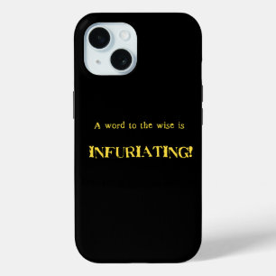 Coque Case-Mate iPhone Humour drôle de 'Mot aux sages'