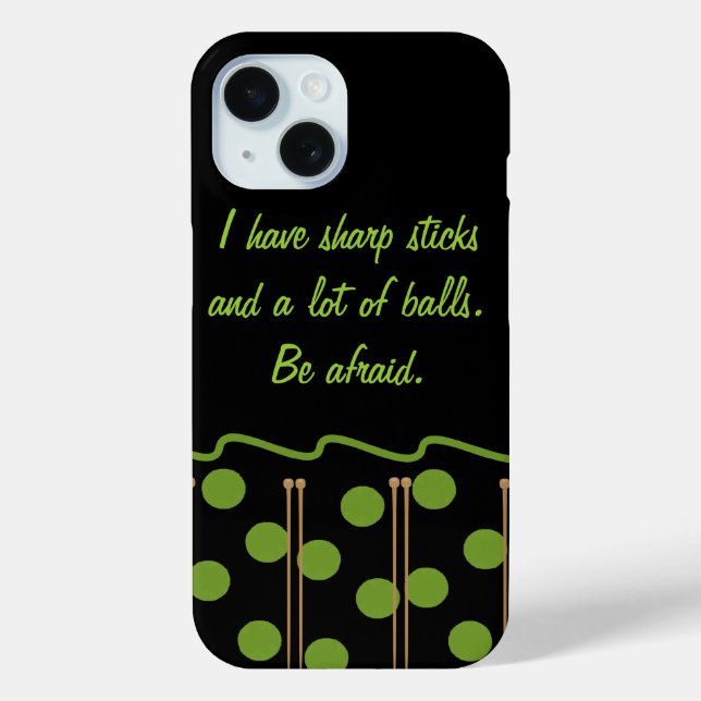 Coques Case-Mate iPhone Humour tricot (Verso)