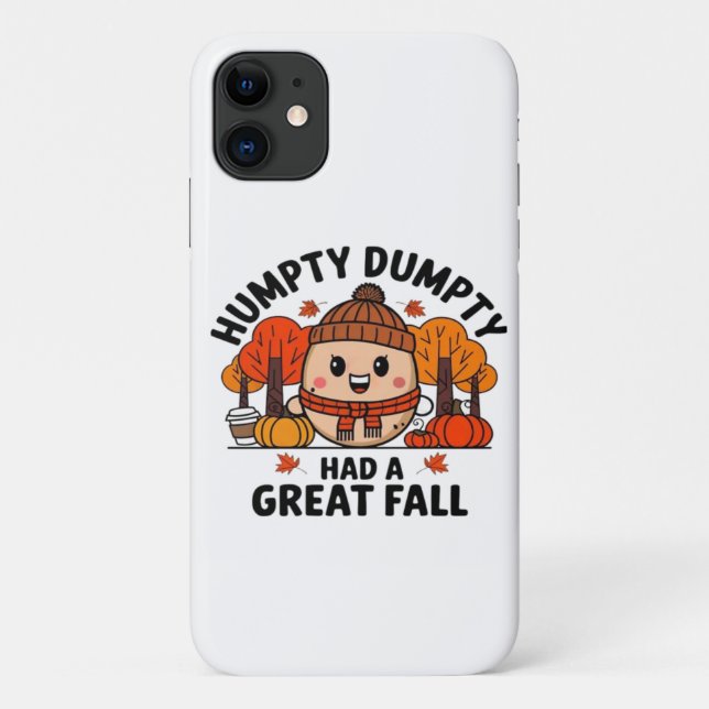 Coques Case-Mate iPhone Humpty Dumpty, Drôle Thanksgiving (Dos)