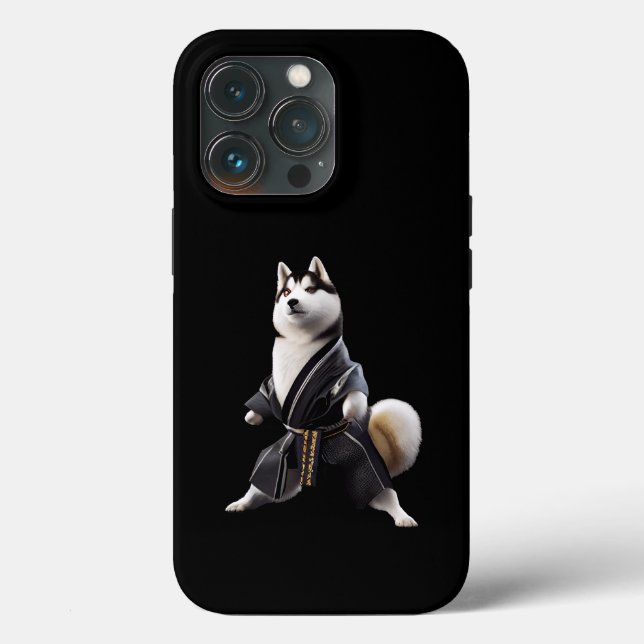 Coques Case-Mate iPhone Husky Dog connaît Karate, Husky Dog Karate Player (Verso)