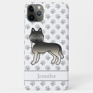 Case-Mate iPhone Case Husky sibérien agouti Dessin animé de chien & nom