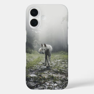 Coque Pour iPhone 16 Husky sibérien blanc