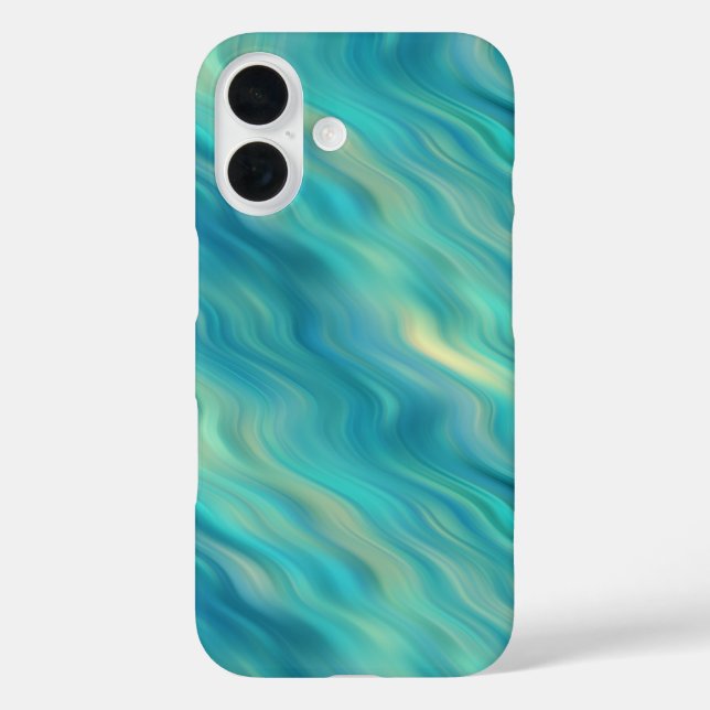 Coques Case-Mate iPhone Hydrangea bleu texture ondulée (Verso)