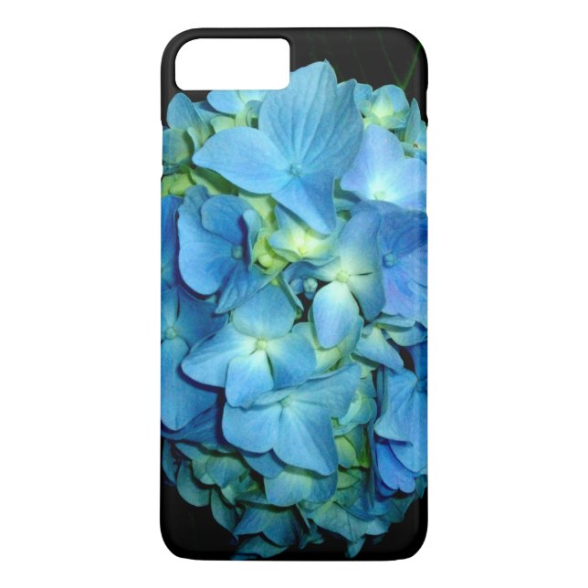 Coques Case-Mate iPhone Hydrangea bleue élégante florale (Dos)