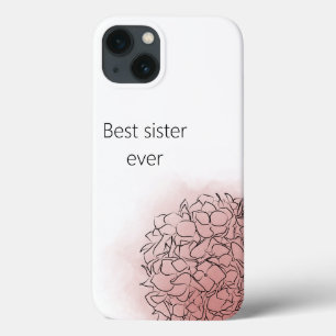 Case-Mate iPhone Case Hydrangea Élégante Personnalisée Fille Rose
