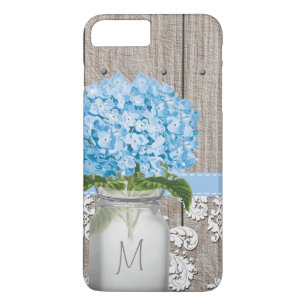 Coque iPhone 8 Plus/7 Plus Hydrangea Mason Jar