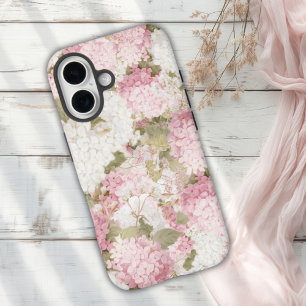 Coque Pour iPhone 16 Hydrangea Rose Élégant Aquarelle 