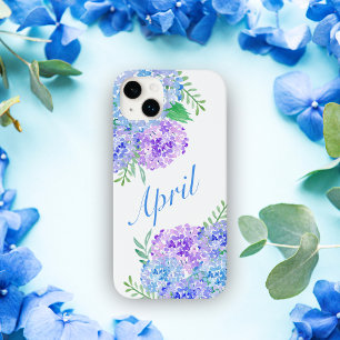 Coque Case-Mate iPhone Hydrangeas à l'aquarelle Floral chic 