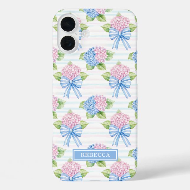 Coques Case-Mate iPhone Hydrangeas Bleues et Roses  (Verso)