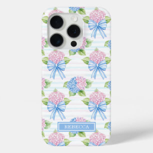 Coque Case-Mate iPhone Hydrangeas Bleus et Roses
