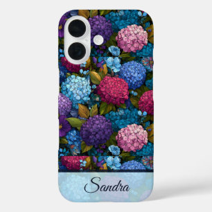 Coque Pour iPhone 16 Hydrangeas Cadeau de Création Original pour une No