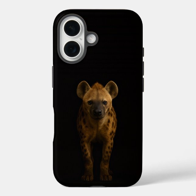Coques Case-Mate iPhone Hyène tachetée sauvage Black 4 Luxe iPhone 16 Mate (Verso)