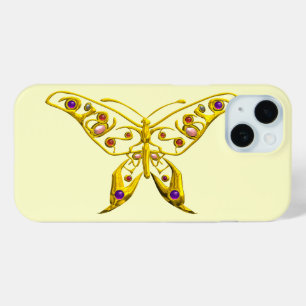 Coque Pour iPhone 15 HYPER BUTTERFLY, Crème