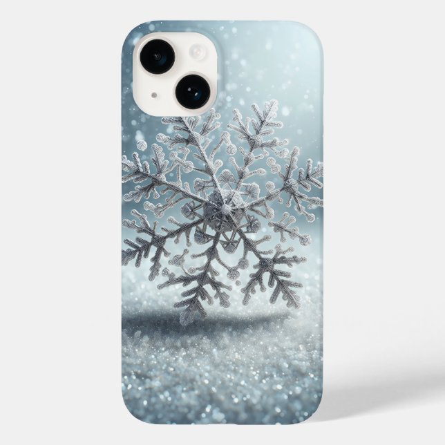 Coques Case-Mate iPhone Hyper-Realistic Frozen Snowflake Phone Case Winter (Verso)