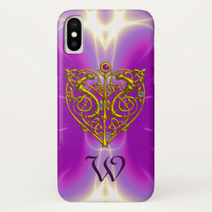Coque Case-Mate Pour iPhone HYPER VALENTINE MONOGRAM rose Fuchsia violet