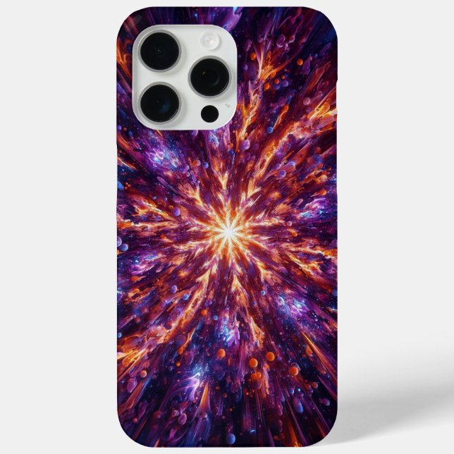 Coques Case-Mate iPhone Hypernova Camo, Camouflage lumineux, Starburst (Verso)