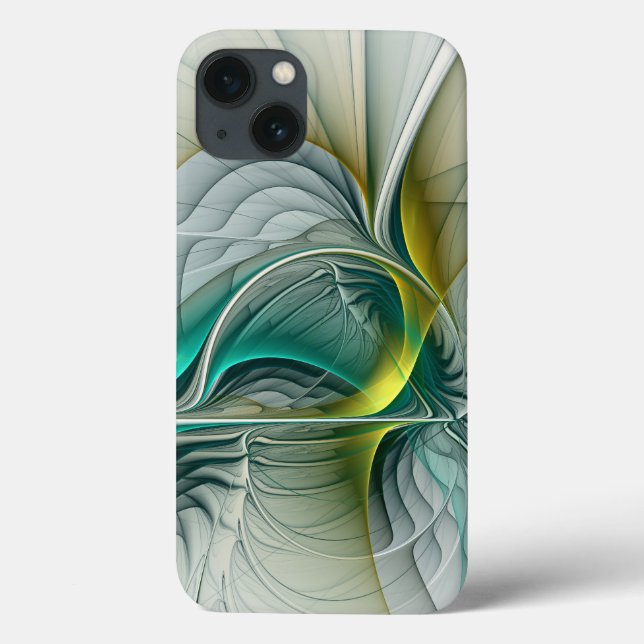 Coques Case-Mate iPhone Hypnotique Abstrait Golden Turquoise Turquoise Fra (Verso)