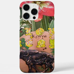 Coques iPhone 16 Pro Max I (Coeur) Kenya Buffalo Patch/Print