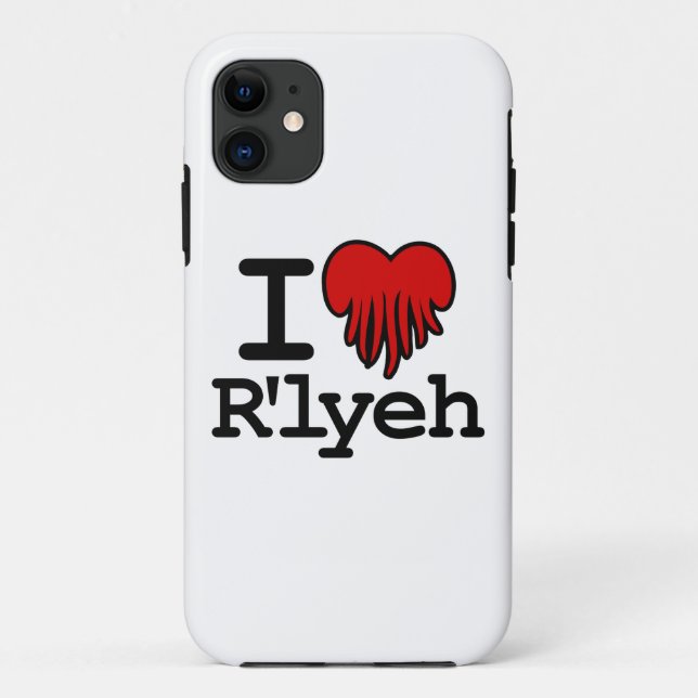 Coques Case-Mate iPhone I coeur R'lyeh (Dos)