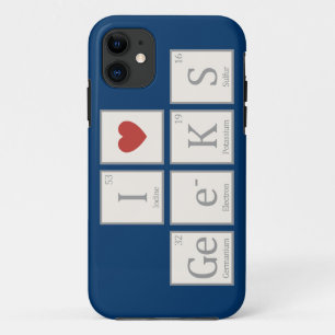 Coque Case-Mate Pour iPhone I geeks de coeur (chimie)