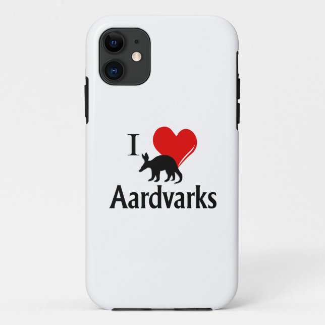 Coques Case-Mate iPhone I Heart Aardvarks (Dos)