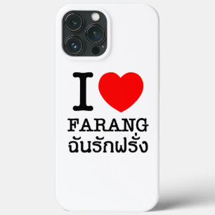 iPhone 13 Pro Max Coque I Heart (Amour) Farang