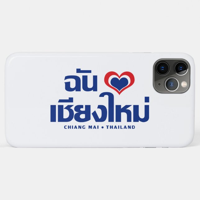 Coques Case-Mate iPhone I Heart (Love) Chiang Mai Thaïlande (Dos (Horizontal))