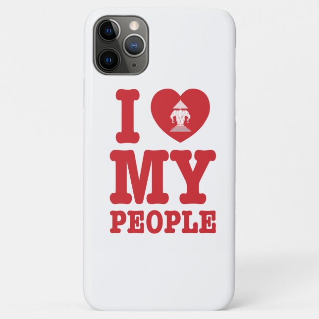 Coques Case-Mate iPhone I Heart (Love) Erawan My Lao People (Dos)