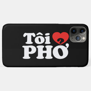 Coque iPhone 11 Pro Max I Heart (Love) Pho (Tôi PHỞ)