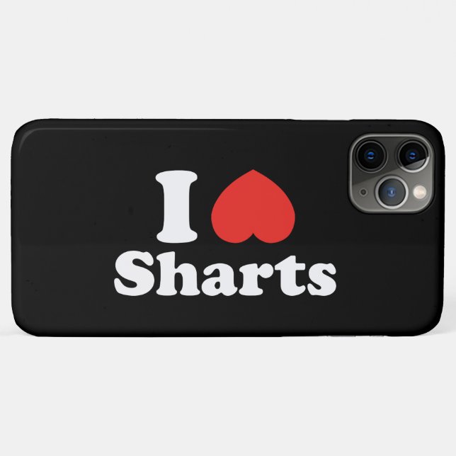 Coques Case-Mate iPhone I Heart Sharts (Dos (Horizontal))