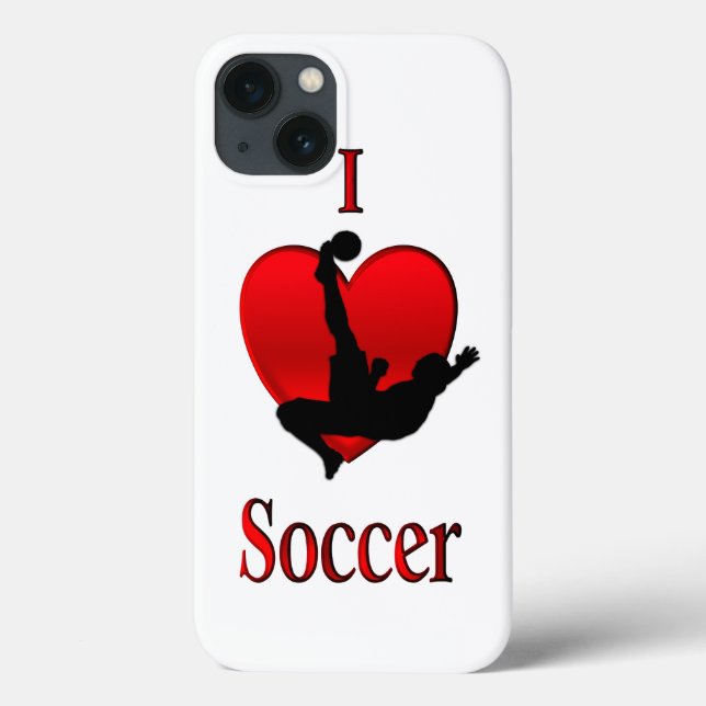 Coques Case-Mate iPhone I Heart Soccer (Verso)