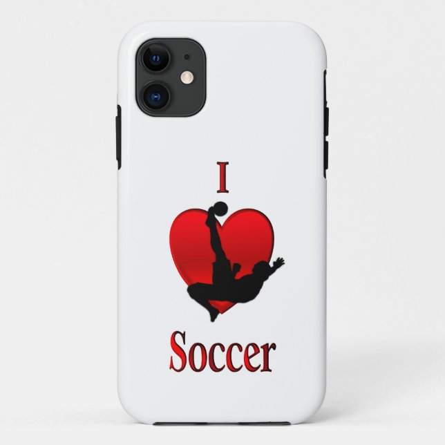 Coques Case-Mate iPhone I Heart Soccer (Dos)