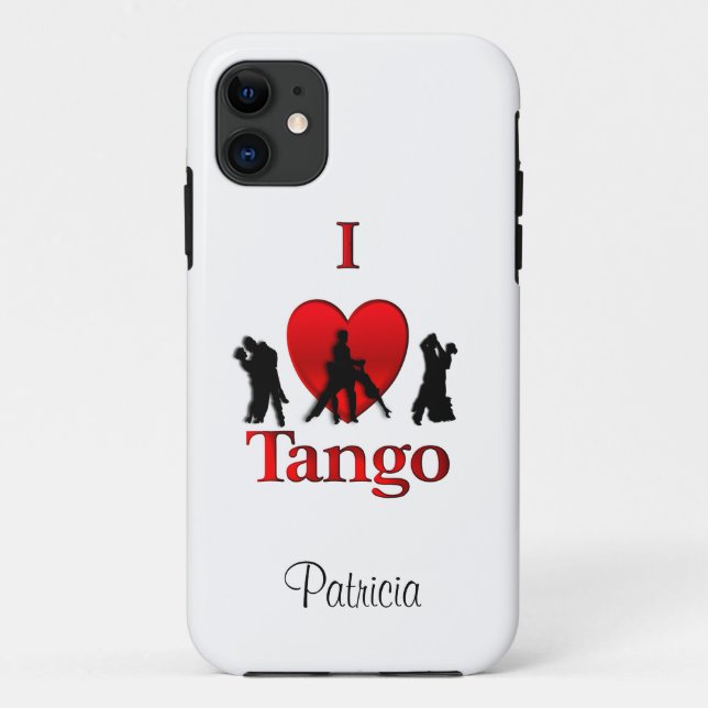 Coques Case-Mate iPhone I Heart Tango Personnalisé (Dos)