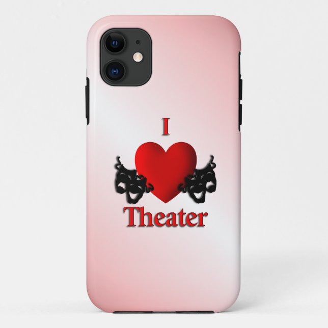 Coques Case-Mate iPhone I Heart Theater Pink (Dos)