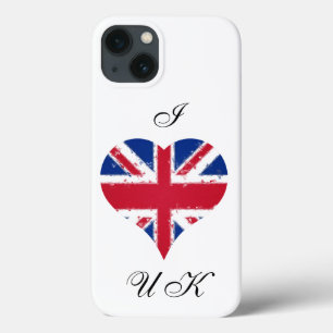 Case-Mate iPhone Case I Heart UK Grunge British Flag