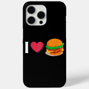 Coque Case-Mate iPhone I Love Burger Cheeseburger Manger malsain