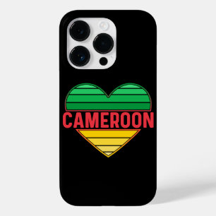 Coque Case-Mate iPhone I Love Cameroon, Coeur camerounais