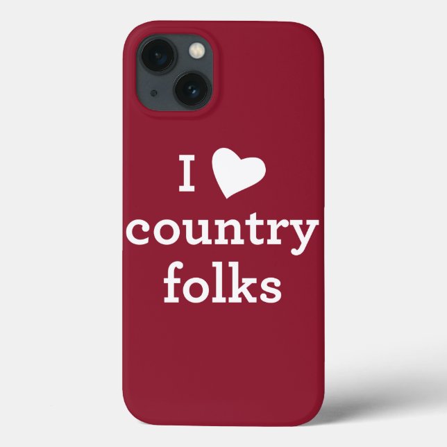 Coques Case-Mate iPhone I Love Country (Verso)