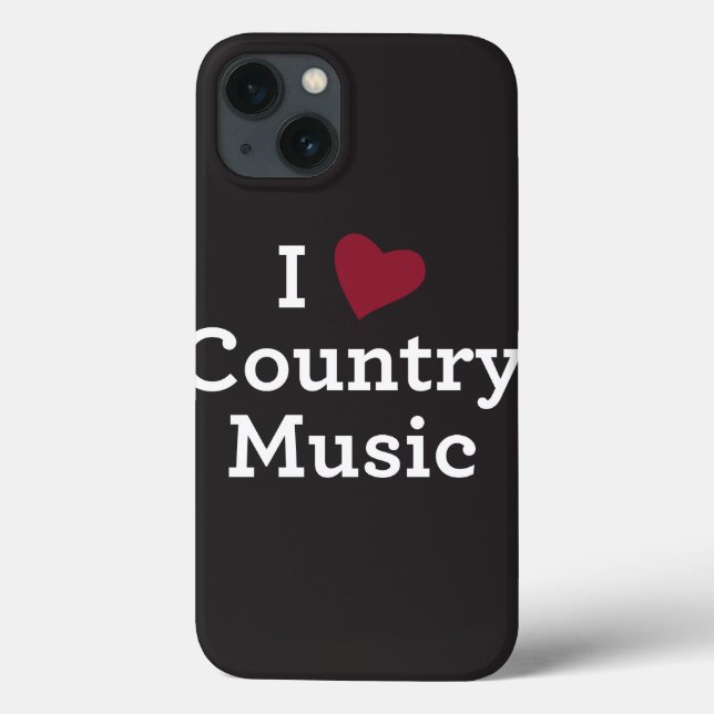 Coques Case-Mate iPhone I Love Country Music (Verso)
