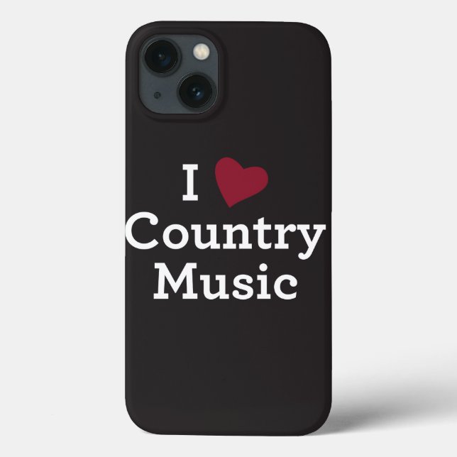 Coques Case-Mate iPhone I Love Country Music (Verso)
